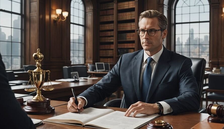 AI lawyer revolutionizing legal practice in a firm