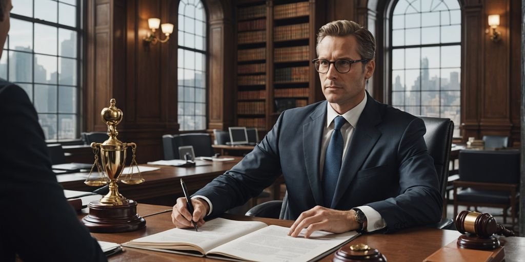 AI lawyer revolutionizing legal practice in a firm
